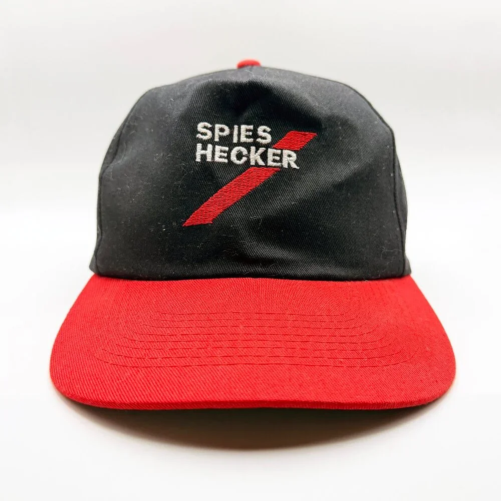 Spies Hecker Automotive Snapback Hat - Black/Red - VINTAGE 90s